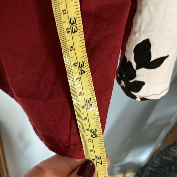 SWING DRESS/ Retro dress/ pin up dress/ maroon Size Lg - Picture 16 of 16